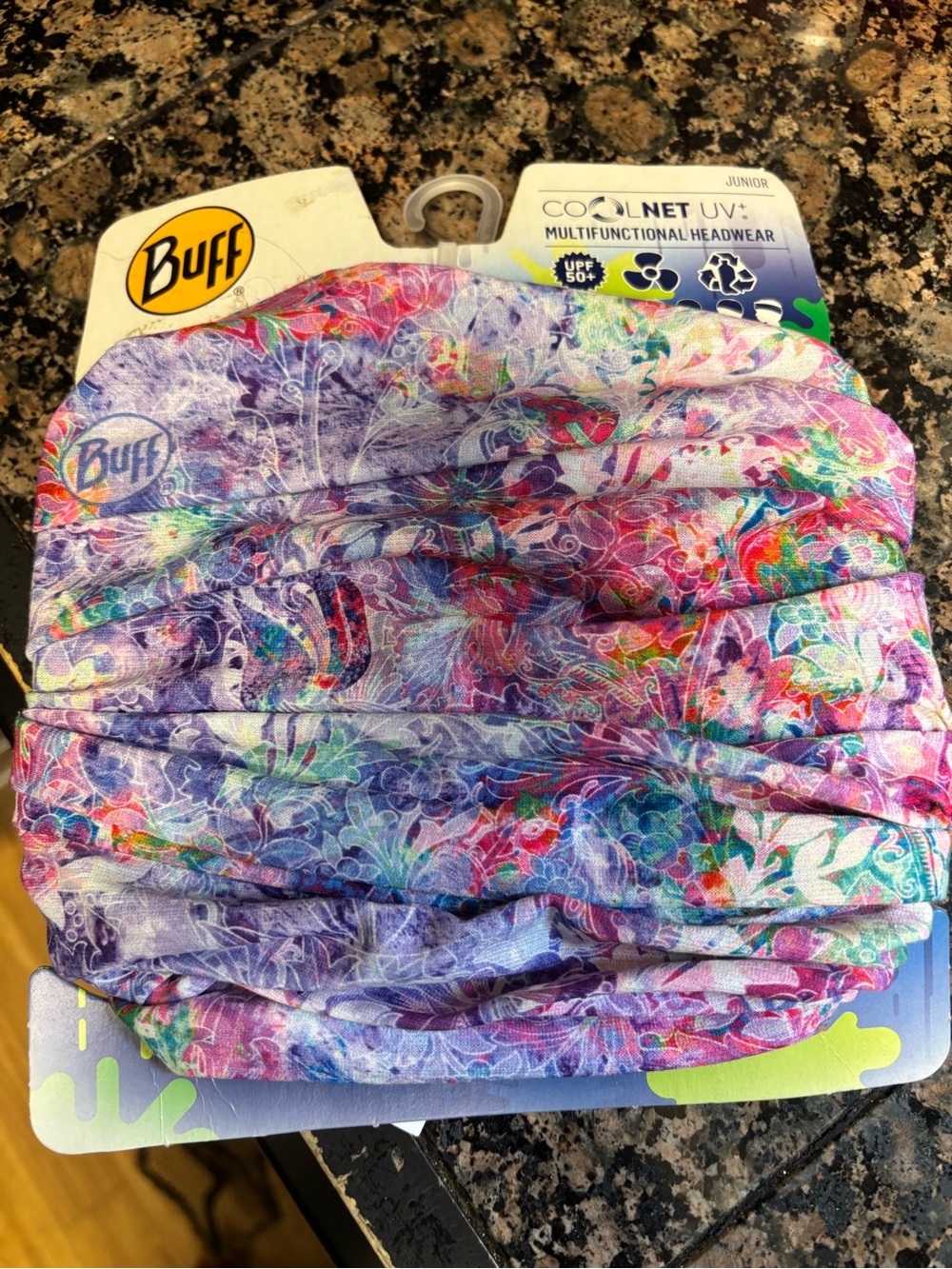 Buff Kids Multifunctional Headwear - Purple, Pink, Teal Floral